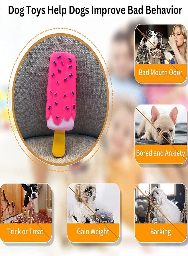Smart Pups Dog Squeaky Ice - Cream Toys Fun and Play Toy Multi-Color (Medium) - Image 5